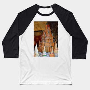 Gingerbread Castle Baseball T-Shirt